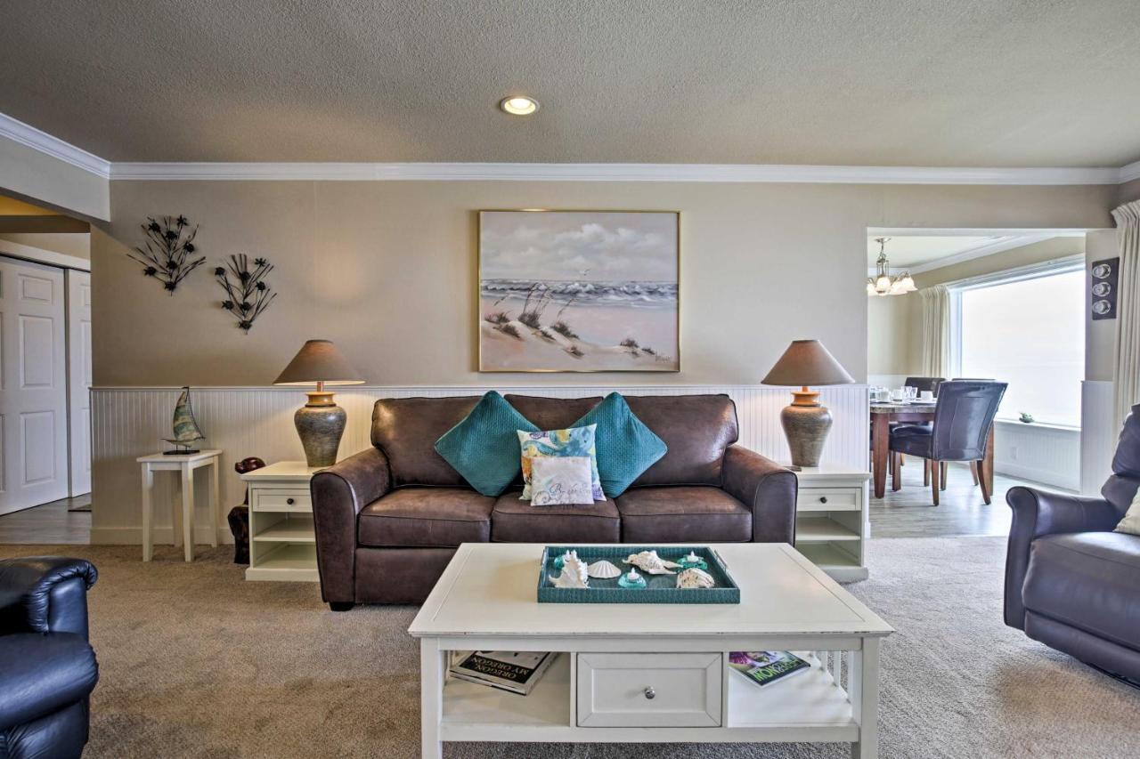 Beachfront Condo With Patio And Views - Walk To Shore! Lincoln City Dış mekan fotoğraf